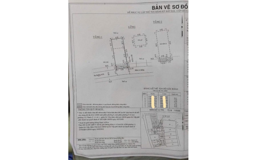 Bán nhà Đường số 8 P. 11 Q. Gò Vấp, 3T, giá giảm còn 4.x tỷ